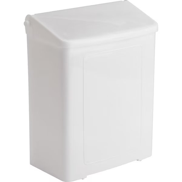 Sanitary Napkin Receptacle, Plastic, 4-2/5